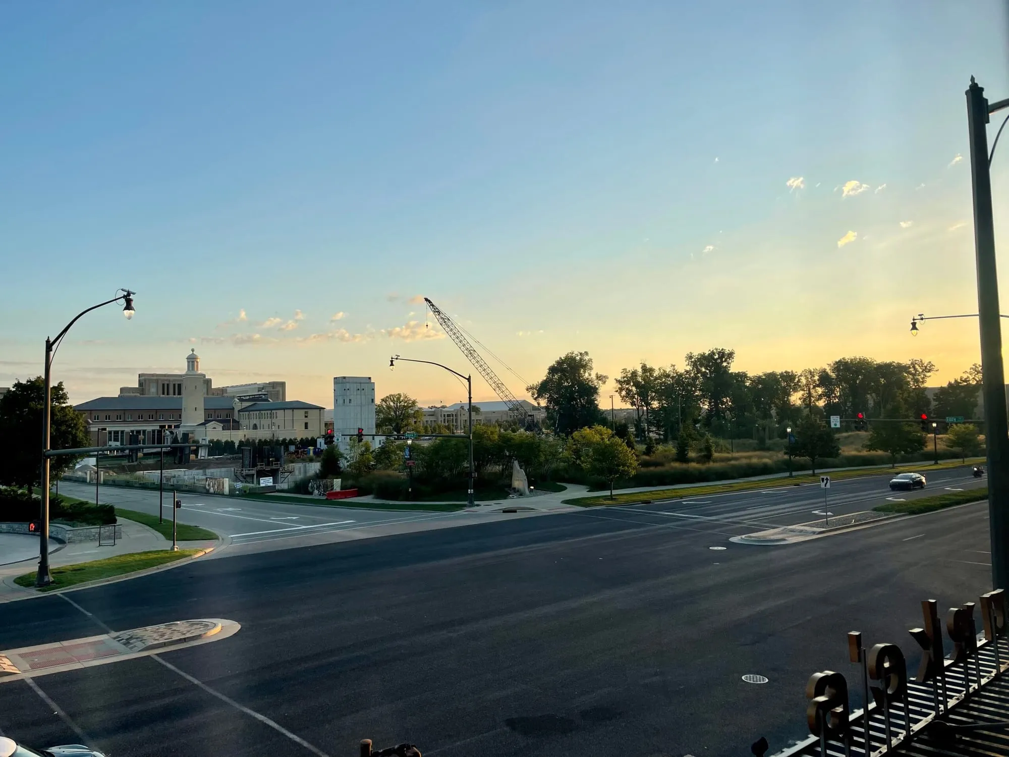 Downtown South Bend at sunrise