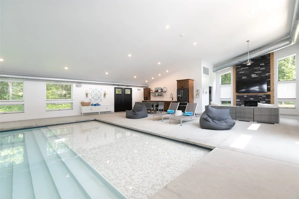 Indoor pool at a managed estate near Notre Dame